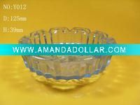 Wholesale blue glass ashtray (made in china)