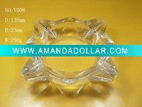 kinds of high white material glass round ashtray / square glass ashtray (made in china)