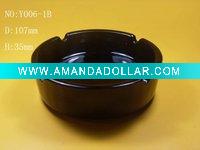 Wholesale high white material round ashtray / square glass ashtray (made in china)