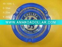 Wholesale supply high white material glass round ashtray / square glass ashtray (made in china)