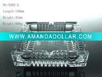 Wholesale supply high white material glass ashtray / square ashtray