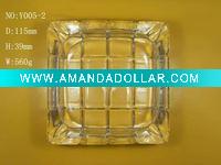 Wholesale clear Square ashtray