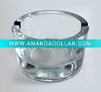 Wholesale Flashing high white glass material ashtary