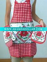 Wholesale kitchen printed cotton apron