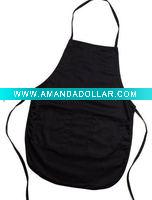 Black cooking apron
