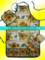 Promotional Apron with Ovenmitt and pot holder