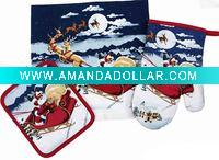 3pc 100% Cotton Kitchen Accessories