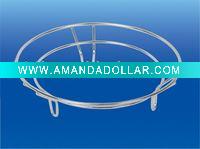 Wholesale simple (metal)steel wire round chrome plated pot holder(