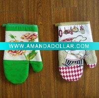 Wholesale printed cooking oven mitten