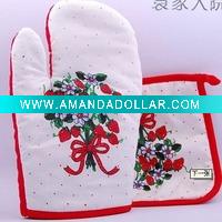 New design high quality oven mitt with pot holders