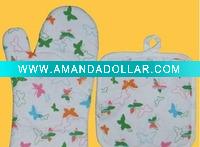 New design high quality oven mitt with pot holders