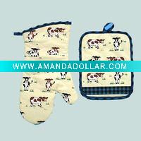 Wholesale oven mitt pot holder oven glove