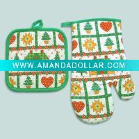 Wholesale microwave oven glove pot holder place mat kitchen sets