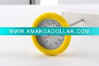 Wholesale Dail Stainless Steel Meat Thermometer with silicone ring