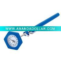 stainless steel meat thermometer with pocket cap