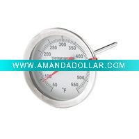 Wholesale Dail Stainless Steel Meat Thermometer with red buckle