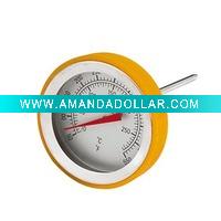Wholesale Dail Stainless Steel Meat Thermometer with silicone ring