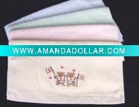 solid embroidery Face towel