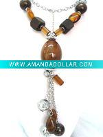 Wholesale Ceramics wooden beads necklace