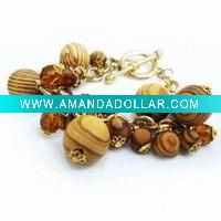Wholesale fashion wooden jewellery accessories