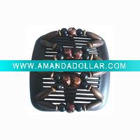 Wooden hair comb