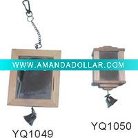 Wholesale Nature wood bird toy/cage accessories with bell