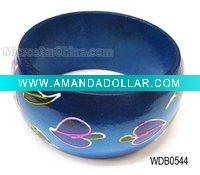Wooden bangle, polish with printing