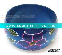 Wholesale Wooden bangle, polish with printing