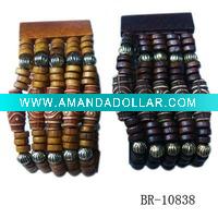 Wholesale wooden beaded bracelet