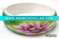 Wooden bangle, polish with printing