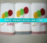 Wholesale 100% cotton embroidery balloon towel