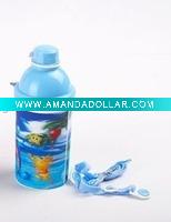 3D plastic water bottles