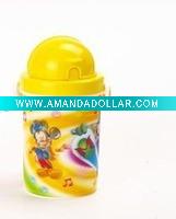 3D plastic water bottles