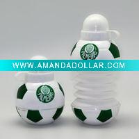 Wholesale 450ml football collasible sports bottle with BPA free