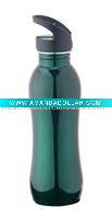 Wholesale stainless steel sports bottle with fashion straw lid