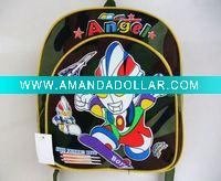 Wholesale $0.8 cheap school bag with super man printed