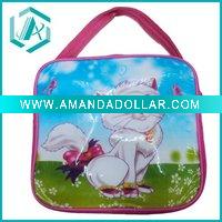 Wholesale cartoon cat square portable school bag