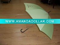 Wholesale straight promotion gift umbrella with high quality fabric and frame