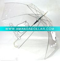 Wholesale promotion transparent poe umbrella
