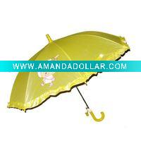 Wholesale Lovely Automatic Straight Children Umbrella with Cartoon Pictures