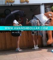 Wholesale plastic umbrellas transparent