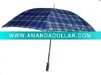 Wholesale check straight handle umbrella
