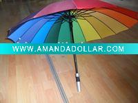 Wholesale 16k rainbow golf umbrella