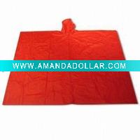 Wholesale RED PVC raincoats with beautiful style