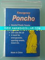Wholesale PE adult poncho /rainwear