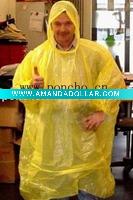Yellow Pe Raincoat/Rain Poncho