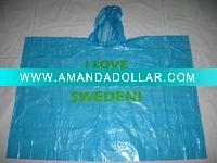 Wholesale light weight poncho Disposable poncho adult rainwear emergency poncho