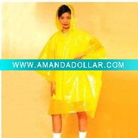 disposable hooded yellow rainwear