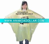 disposable printed PE poncho