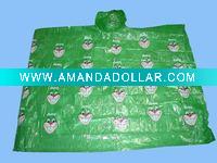 Wholesale PVC adult printed poncho/rain poncho